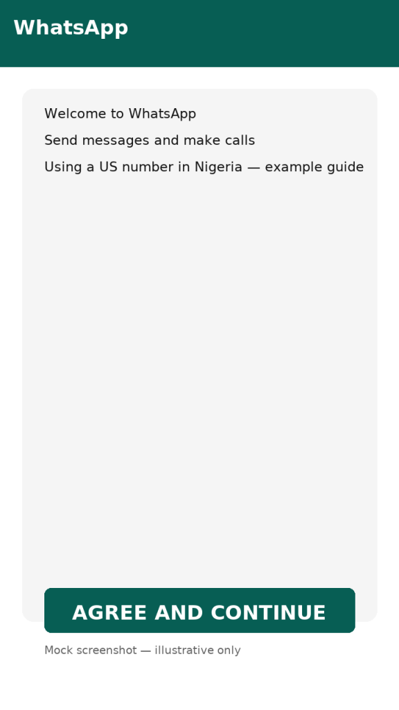 How to open a WhatsApp account with a US/UK number while in Nigeria